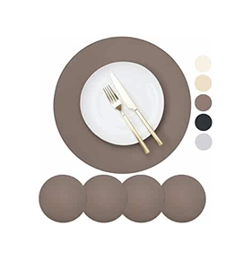 Prix de gros tapis de table en cuir de haute qualité en cuir pur avec couleur et forme personnalisées meilleure vente - Product Image 4