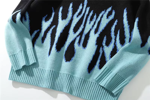 Wholesale Custom Autumn Fashion Warm <b>Acrylic</b> Furry Knit Pullover Sweater Men's Crew Neck Front Logo Custom Color & Size - Product Image 4