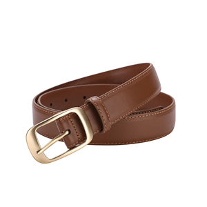 Cinturones de Cuero Vacuno Genuino Marrón y Negro al por Mayor, Hebilla de Aleación de Acero, Longitud Personalizada, para Hombres y Mujeres, Formales - Product Image 3