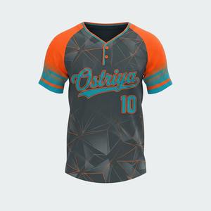Camiseta de Béisbol y Sóftbol de Manga Corta con Dos Botones, Transpirable, de Secado Rápido, Cuello en V, Ropa Deportiva Unisex, Logotipo Personalizado, Precio Económico - Product Image 4