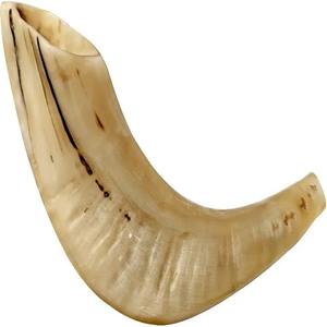 Corne de bélier naturelle sculptée Shofar avec un son unique à moitié poli et une finition naturelle pour un style d'amour - Product Image 2