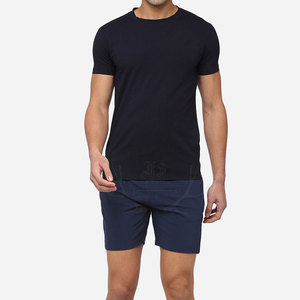 กางเกงขาสั้นออกกำลังกายของผู้ชายขายดีเสื้อ100% ผ้าฝ้ายแห้งเร็วลำลองสีพื้นระบายอากาศได้ดี - Product Image 4