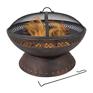 เตาผิงสเตนเลสสำหรับรีสอร์ทเตาไฟกลางแจ้งกองไฟในสวนทรงกลมทำจากโลหะ - Product Image 1