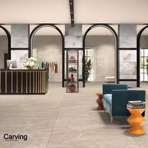 Foshan Fatong carreaux กระเบื้องพอร์ซเลนสีขาวขนาด600x1200มม. กระเบื้องปูพื้นพอร์ซเลนเคลือบด้วยหินอ่อน - Product Image 1