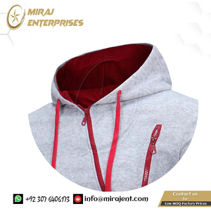 Ensemble sweat-shirt à capuche et pantalon pour hommes vêtements de sport décontractés avec fermeture à glissière OEM deux pièces survêtement pour été hiver sweats à capuche + pantalon - Product Image 2