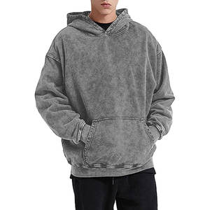 Alta calidad Hip Hop Streetwear Fleece 80/20 French Terry Pullover Sudadera con capucha Personalizada Hombres Grueso Peso pesado Sudadera con capucha pesada - Product Image 6