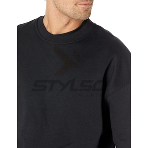 Nouveau style de sweat-shirt à col rond en éponge française à manches longues pour hommes survêtement d'hiver léger en taille XL en tissu polaire - Product Image 3