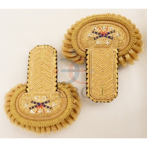 Uniforme Or Bullion Frange Épaulettes De Luxe 1800 Siècle Épaule Conseil À La Main OEM Reproduction Écologique Professionnel - Product Image 2