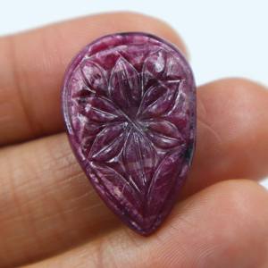 Rubí Rojo Natural Tallado en Cabujón, Gema de Rubí Tallada a Mano, Piedra Suelta Lisa, Proveedor Mayorista de Piedras para Joyería - Product Image 2