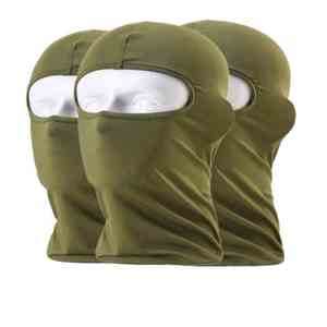 Balaclava tactique rayée en polyester, protection du cou, taille élastique, grande taille, ski, cyclisme, chasse, camping - Product Image 5