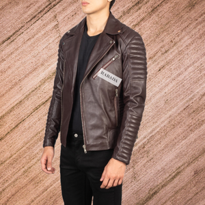 Men's Casual Real <b>Leather</b> Bomber <b>Jacket</b> Men Clothing Slim Long Sleeve <b>Leather</b> Fashion Zipper <b>Jacket</b> Motorcycle <b>Jacket</b> - Product Image 5