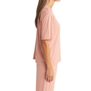 เสื้อผู้หญิงแขนสั้นไซส์ใหญ่พิเศษ,เสื้อสีล้วนไม่มีลาย OEM - Product Image 3