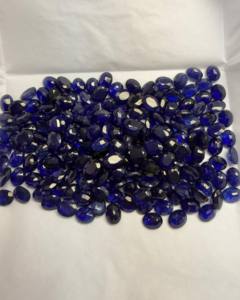 พลอยบลูแซฟไฟร์ทรงรีเจียระไนจากกรุงเทพฯ ขนาด 7x9 มม. |   พลอยแซฟไฟร์ธรรมชาติแบบหลวมสำหรับทำเครื่องประดับ - Product Image 1