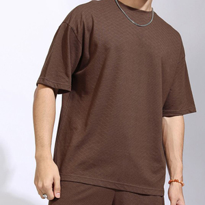 Conjunto de Camiseta y Pantalones Cortos de Verano para Hombre, Informal, de Algodón y Lino, Diseño Transpirable y Cómodo, de Manga Corta, Dos Piezas - Product Image 4