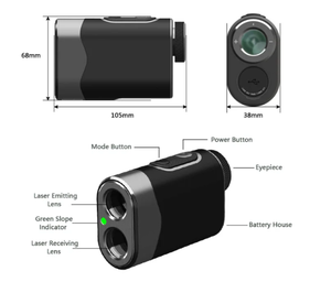गोल्फ क्लब के लिए लैंगो होलसेल गोल्फ रेंजफाइंडर 6X मैग्नीफिकेशन डिजिटल गोल्फ उपकरण रेंजफाइंडर - Product Image 4