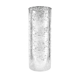HST0514SS - Silver Speckled Glass <b>Hurricane</b> <b>Candle</b> Shade Chimney Tube [No Bottom] - 5 x 14 - Product Image 1