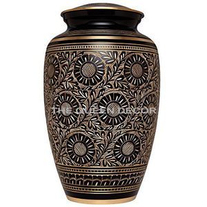 Black Color Metal Cremation Urns Durable Customizable <b>Memorials</b> in Stainless Steel Brass & Aluminum for Honoring Domtop Urns - Product Image 1