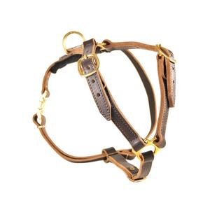 Harnais pour chien Usine Vente directe Personnalisé Personnalisé Élégant Cuir Petit Moyen Chiens Harnais réglable Prix de gros - Product Image 1