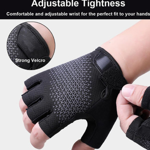 ถุงมือยกน้ำหนักหนังสังเคราะห์ Rabixo Sports สำหรับทุกเพศ ระบายอากาศได้ดี กันลื่น แบบสวม ป้องกันการลื่น - Product Image 6