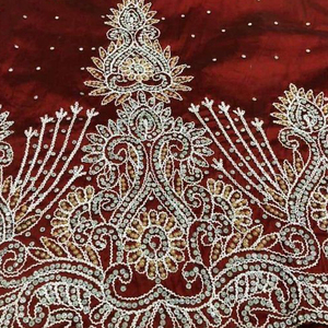 Custom <b>Beaded</b> George Wrapper African Headtie Handcrafted Clothing <b>Direct</b> From Manufacturer - Product Image 1