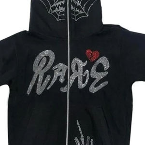 Venta al por mayor de alta calidad de logotipo personalizado de cara completa Zip Hoodies para los hombres de diseño personalizado Zip up ropa de invierno liso teñido Sudadera con capucha en blanco - Product Image 2