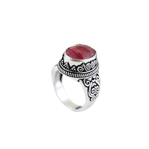 Trending 925 Sterling Silver <b>Ruby</b> Gemstone <b>Ring</b> Jewelry Handmade Silver Boho Style <b>Ring</b> Jewelry <b>for</b> <b>Women</b> Gift <b>for</b> Girls - Product Image 1