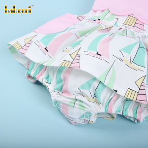 Vente en gros personnalisé 100% coton bulle Wrap broderie à la main Voilier Design pour bébé garçons-OEM ODM Fabricant BB3084 - Product Image 6