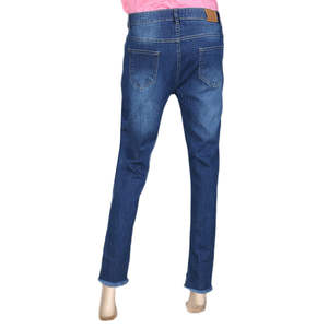 Pantalon en jean pour femme - Bleu - Product Image 5