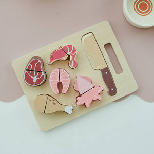 Puzzle de jeu de coupe en bois Fiesta pour viande et fruits de mer Cuisine et jouets alimentaires - Product Image 2