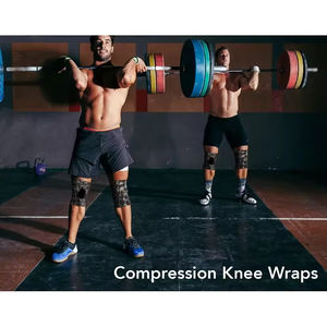 Rodillera elástica ajustable para deportes, soporte para gimnasio, correa de compresión, protector de rodilla para levantamiento de pesas con función de protección - Product Image 3