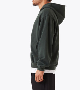 Sweat à capuche zippé pour homme, décontracté, moderne, en polaire doux, manches longues, pour l'extérieur, l'hiver, streetwear, usage quotidien, confortable, style actif et tendance - Product Image 4