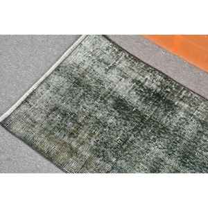 Tapis turc 1,6 x 3,2 pieds, petit tapis vintage, tapis en laine marocain vert gris - Product Image 5