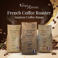 Café en grains Espresso pour amateurs 250g (8.8 Oz) Arabica & Robusta Torréfaction foncée - Café moulu - Certifié IFS