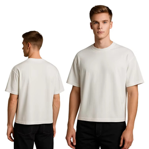 T-shirts décontractés pour hommes, 100 % coton, 180 grammes, coupe ample, col rond, séchage rapide, personnalisables - Product Image 1
