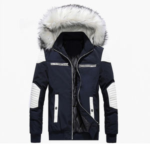 Chaqueta de invierno para hombre de estilo personalizado de la mejor calidad 700 relleno de cara cálida North Puffer Stand Collar Nylon OEM Método de tejido no tejido - Product Image 1