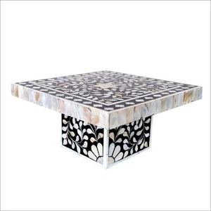 Soporte de pastel con incrustaciones de hueso redondo de alta calidad, último diseño para fiesta, exhibición de pastel de cumpleaños, directo desde la India - Product Image 1
