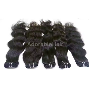 100% Remy non transformés indien Temple tissage vague profonde naturel noir cuticule aligné Extensions de cheveux humains en gros pour les femmes - Product Image 3