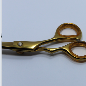 Tijeras de Barbero Profesionales de Alta Precisión, Color Dorado, con Alto Contenido de Carbono, Empaque Personalizable, Logotipo Personalizado, Alta Calidad - Product Image 6