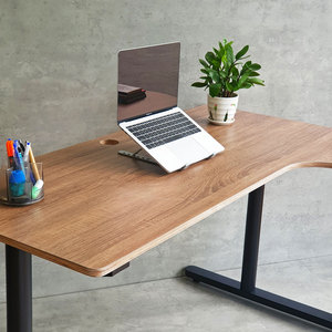 Escritorio Esquinero en Forma de L de Diseño Minimalista TIO HBTO017, 140x100cm, Tablero Integrado de Madera Contrachapada, Patas Ergonómicas de Hierro - Product Image 4