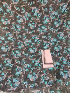 Tela de Voile Floral Estampada Digitalmente de Alemania, 100% Algodón, Resistente a las Manchas, Transpirable, Color Personalizado para Vestidos de Novia - Product Image 2