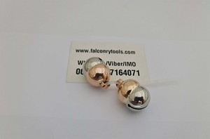 Cloches de fauconnerie Lahore de qualité supérieure, fabriquées à la main, numéro 1, en cuivre et argent nickelé - Product Image 4