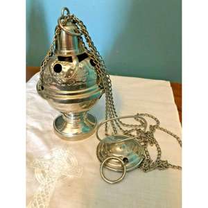 Wedding And Church Home Deco Luxury Incense Burner Brass 3 Chain Hanging High Quality Censer <b>Sachet</b> Smeller Engrave Designing - Product Image 6