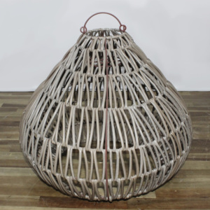 Artex Dong Thap Factory Handmade <b>Wicker</b> <b>Lampshade</b> Vintage Rattan Pendant Light for Home and Kitchen Decor - Product Image 4