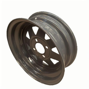 HUA <span class=keywords><strong>MEI</strong></span> Jantes de haute qualité en acier pour remorque 13 pouces 4 trous PCD 4x100 13 '14' 15 '16' Tailles État neuf - Product Image 4