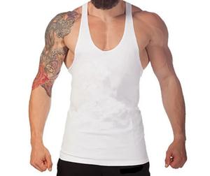 GAF New Men's High Quality Quick Dry Tank Tops Manga suave Menos camisetas Tallas grandes Fitness Gym Jogging Singlets - Product Image 1