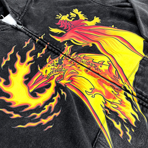 Marque privée vente en gros 100% coton délavé à l'acide sweats à capuche d'hiver pour hommes personnalisés de haute qualité logo brodé sweat à capuche de style streetwear - Product Image 6