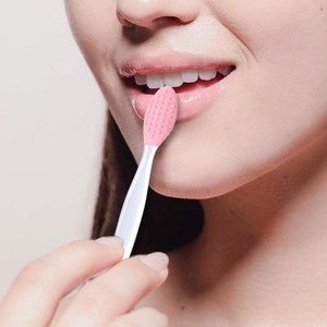 Brosse nettoyante pour le visage - Brosse à lèvres double face exfoliante pour nettoyer les pores et éliminer l'acné - Product Image 2