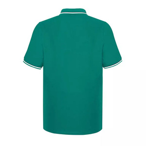 Polo d'été tendance pour homme, couleur unie, grande taille, manches courtes, brodé, col rabattable, anti-boulochage, pour le commerce international - Product Image 2