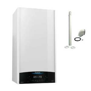 Chaudière à condensation Ariston Genus One 24 kW conforme à la norme ErP pour les systèmes de chauffage et de climatisation domestiques, fonctionne au méthane ou au GPL - Product Image 1