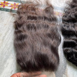 Extensiones de Cabello Humano Natural Ondulado Remy Indio Virgen de Alta Calidad de 24 Pulgadas, Trama Doble a Máquina, Negro Natural - Product Image 1